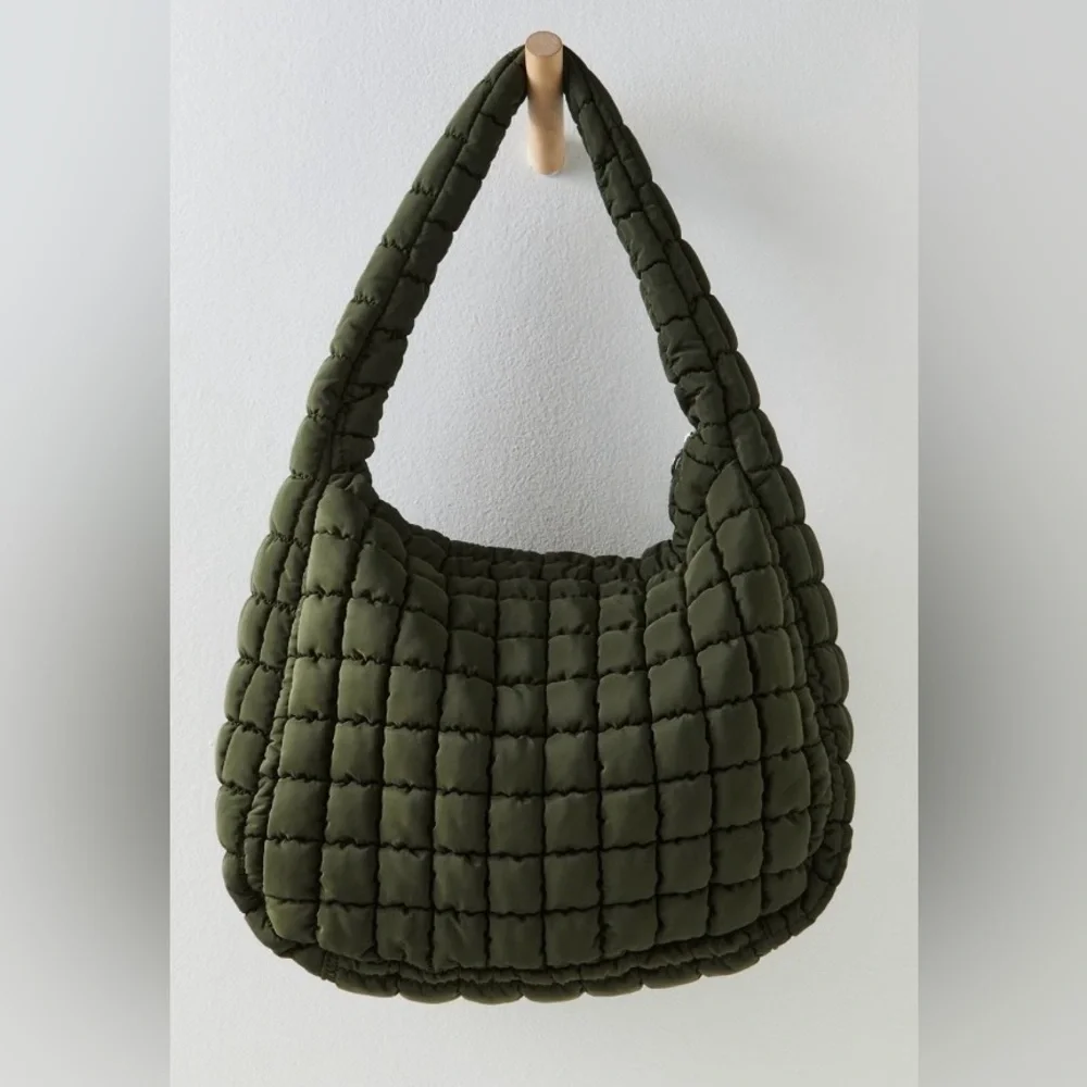 Free People Movement ~ Quilted Carryall Bag ~ Army Green ~ * NWT - Picture 5 of 9